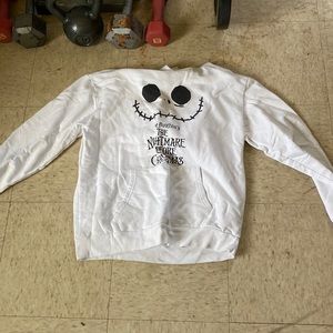 Nightmare before Christmas white hoodie